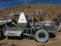 The Argo jeep, with cannon stowed